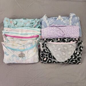 Womens Nightgown Sleepshirt Lot of 6 L/XL Laura Ashley Joyspun Secret Treasures